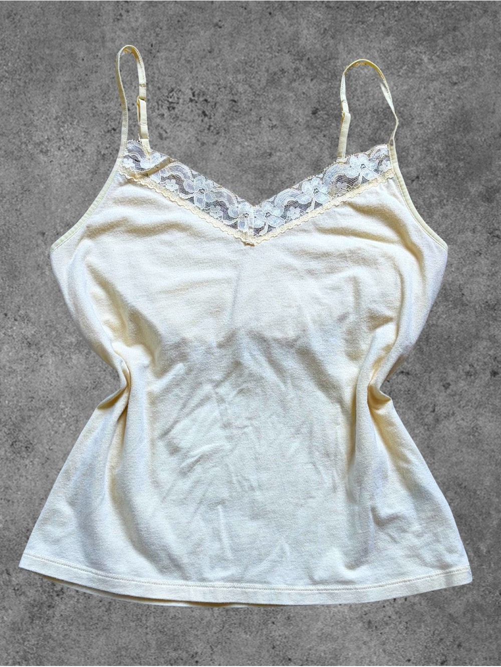 Butter Yellow Lace Cami